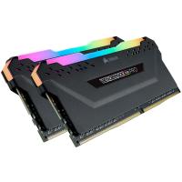 CORSAIR CMW32GX4M2D3600C18 32GB (2X16GB) DDR4 3600MHz CL18 VENGEANCE RGB PRO DIMM BELLEK BLACK
