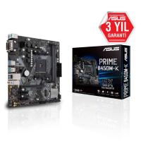 ASUS PRIME B450M-K AMD B450 AM4 DDR4 3466 DVI VGA M2 USB3.1 mATX