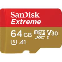 64GB MICRO SD EXTREME SANDISK SDSQXAF-064G-GN6AA 64GB 100MB/S FOR ACTION SPORTS CAMERAS