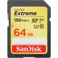 64GB SD KART 150Mb/s EXTREME C10 SANDISK SDSDXV6-064G-GNCIN