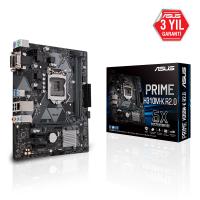 ASUS PRIME H310M-K R2.0 Intel H310 LGA1151 DDR4 2666 DVI VGA USB3.1 mATX Win7 + Win10 destekli