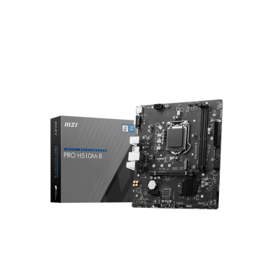 MSI PRO H510M-B SOKET 1200 DDR4 2933MHZ M.2 USB3.2 1X 1G LAN MATX(YALNIZCA 10. NESİL DESTEKLİ)